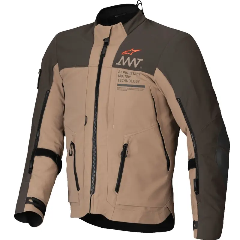 Bunda na motorku Alpinestars AMT-8 Stretch Drystar XF hnědo-khaki Nejlepší Volba