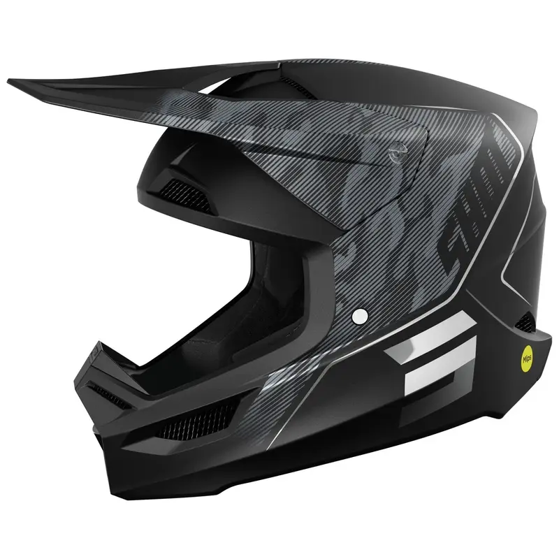 Levný Motokrosová helma Shot Camo Tactic matná černo-šedá