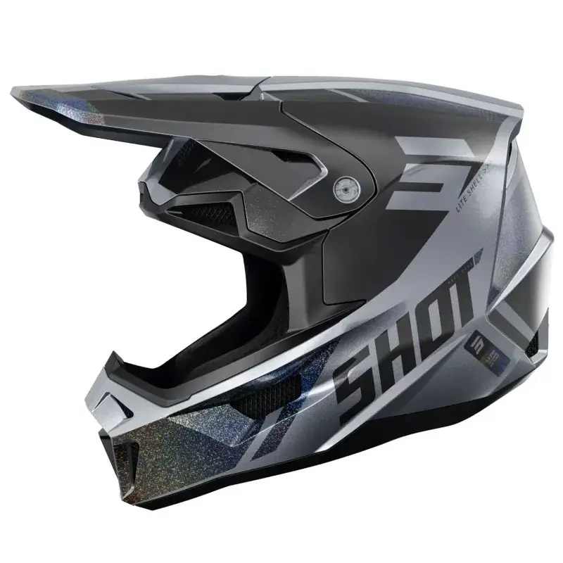 Vrácení Zdarma Motokrosová helma Shot Lite Ultra matná holografická