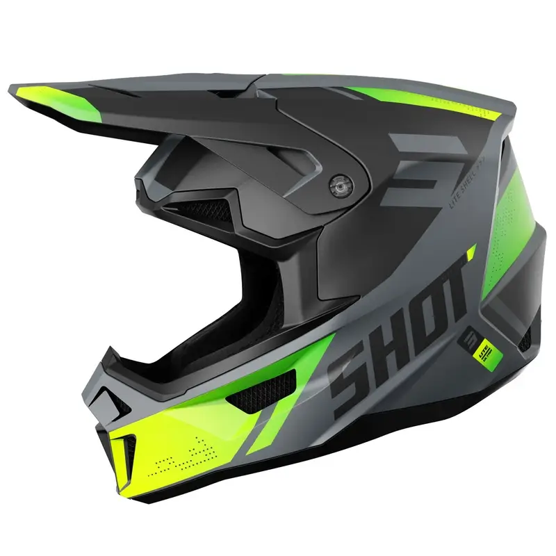 Originální Motokrosová helma Shot Lite Ultra matná fluo žlutá