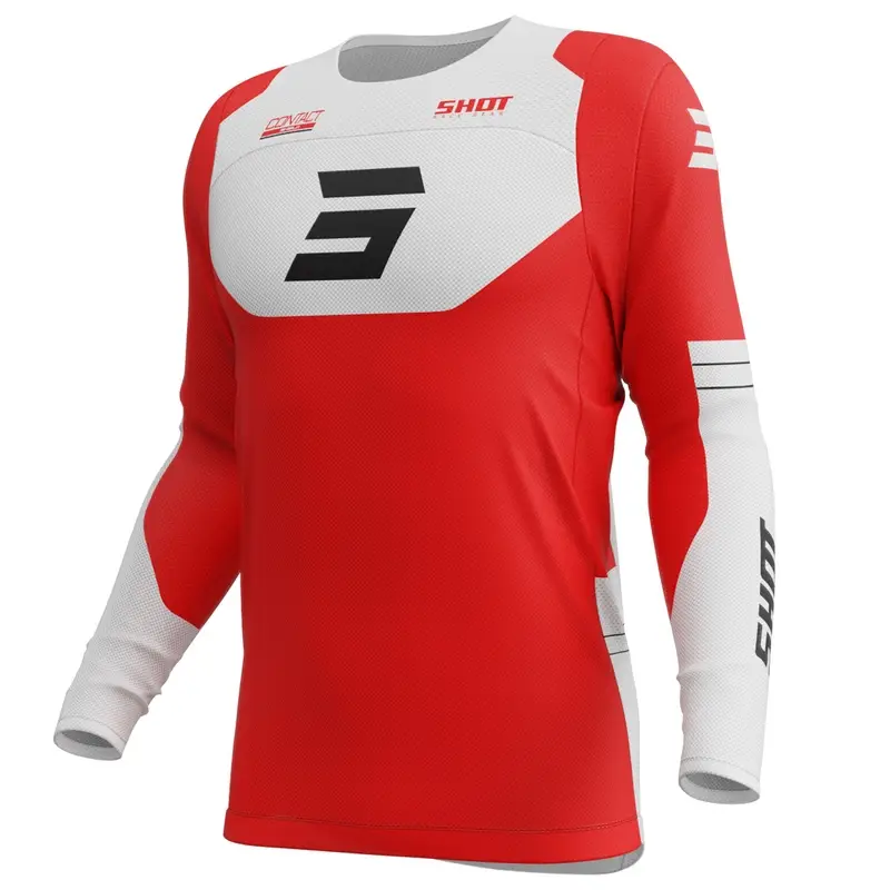 Motokrosový dres Shot Contact Shield červený Super Cena