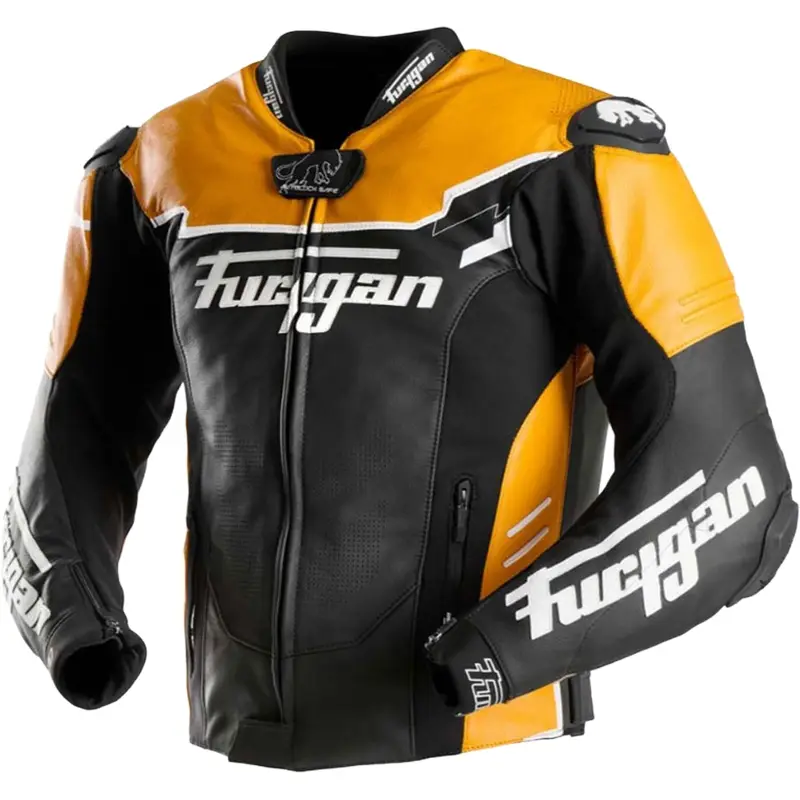 Poslední Šance Kožená bunda na motorku Furygan Signature 55 černo-žlutá