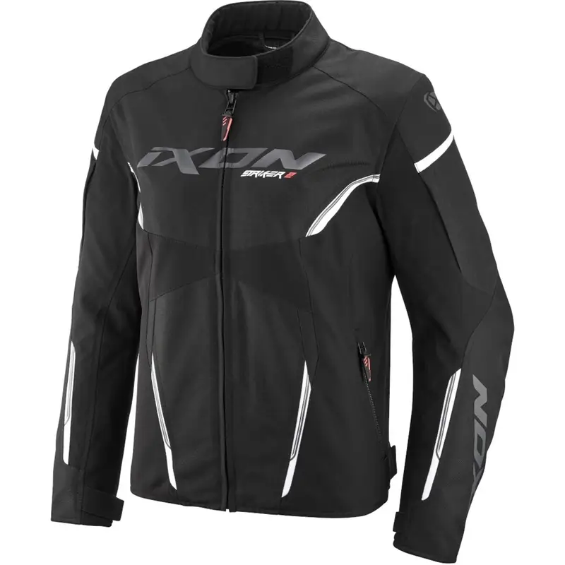 Cenově Výhodný Bunda na motorku IXON Striker 2 C-Sizing černo-bílá