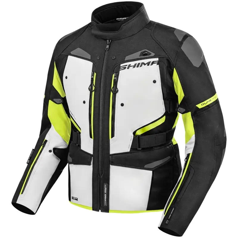 Bunda na motorku Shima Dune fluo žlutá Akce