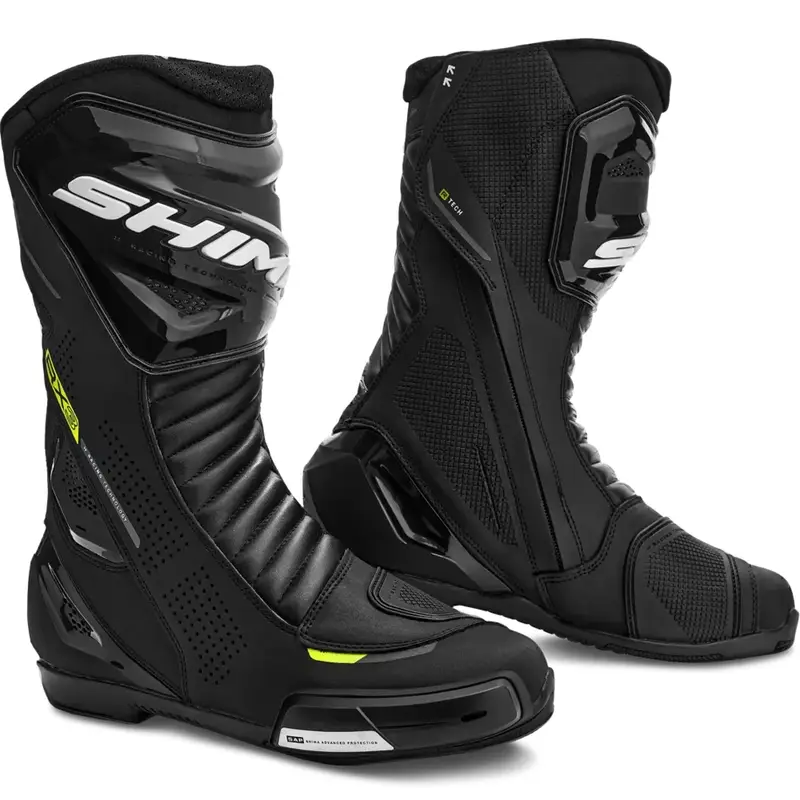 Novinka Boty na motorku Shima RX-3 černo-fluo žluté