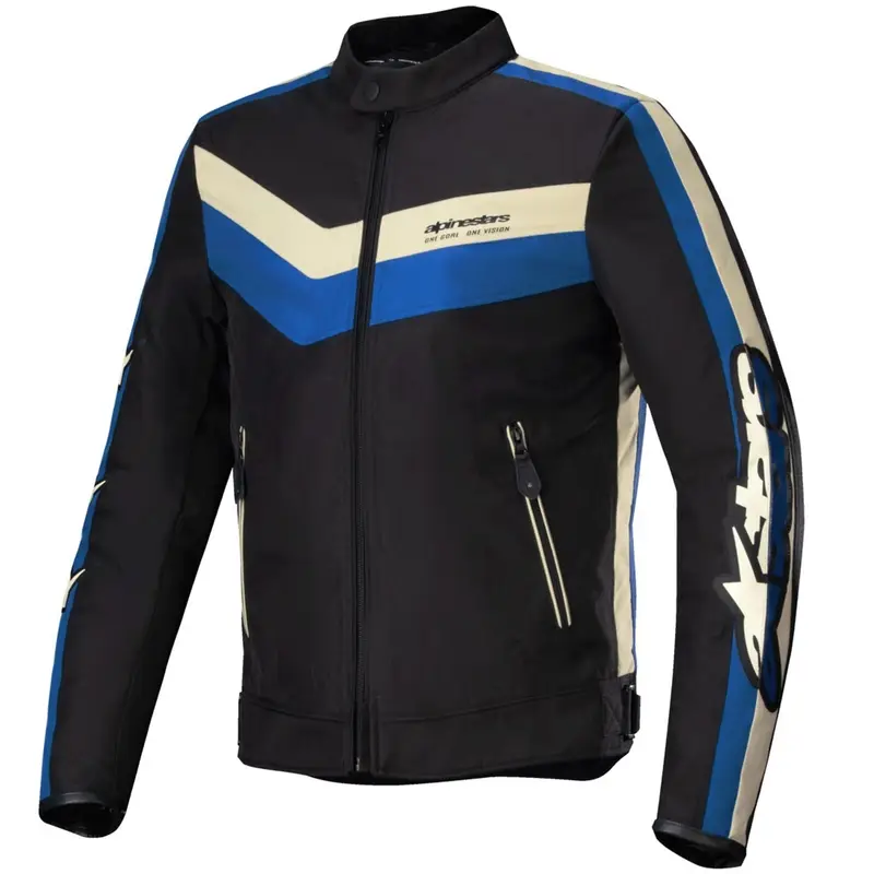 Bunda na motorku Alpinestars T-Dyno Water Resistant černo-modro-béžová Zlevněný