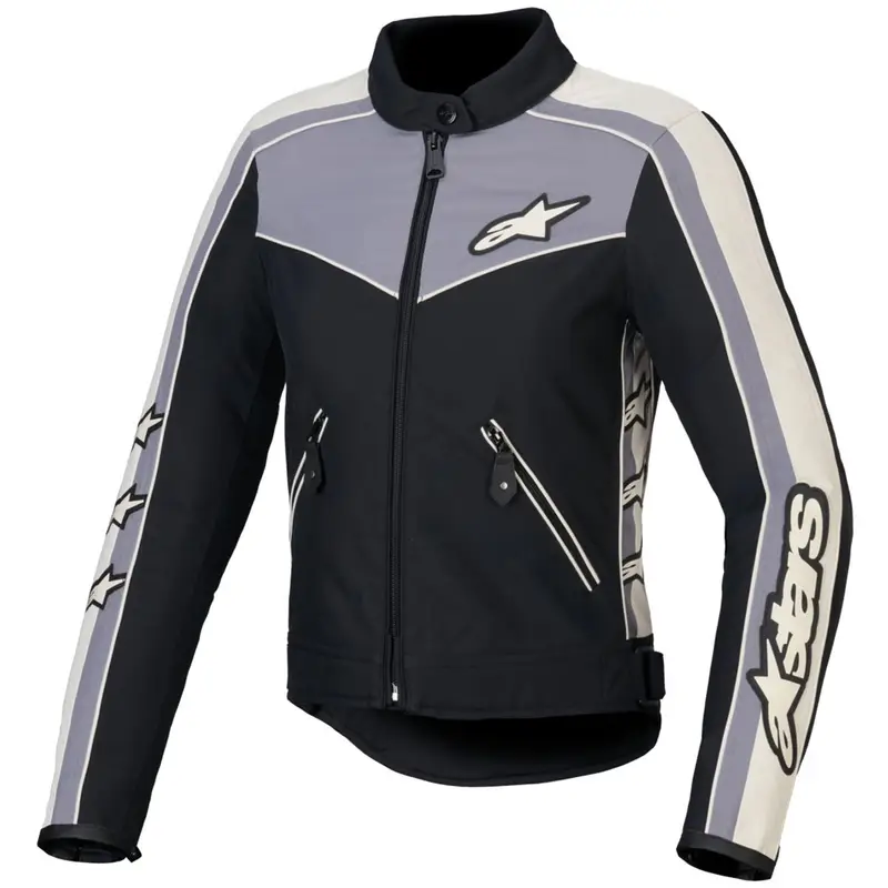 Dámská bunda na motorku Alpinestars Stella T-Dyno Water Resistant černo-tmavě šedo-šedo-béžová Speciální Cena