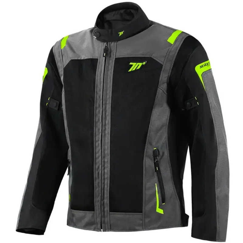 Bunda na motorku Seventy Degrees SD-JT66 Sahara černo-fluo žlutá Dokud Zásoby Vydrží