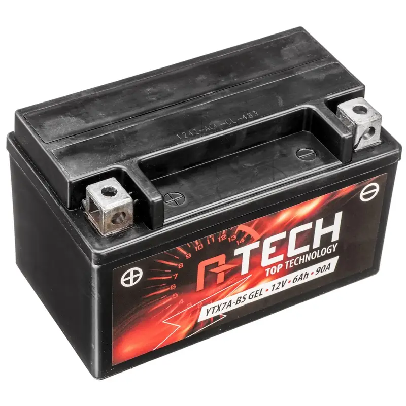 Gelová baterie A-TECH 12V, YTX7A-BS GEL, 6Ah, 90A, bezúdržbová Přímo Od Výrobce