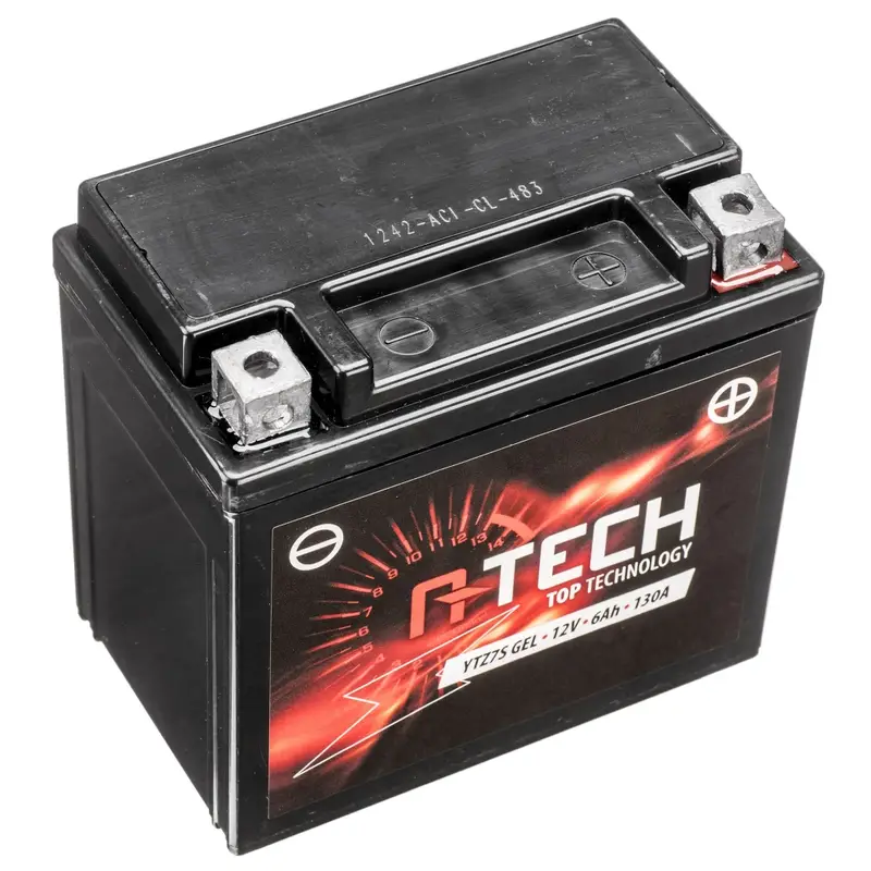 Jen Po Omezenou Doba Gelová baterie A-TECH 12V, YTZ7S GEL, 6Ah, 130A, bezúdržbová