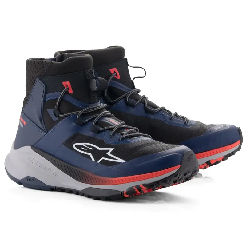 Cenový Hit Boty na motorku Alpinestars Speedforce XR modro-černo-fluo červeno-šedé