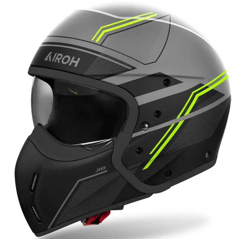 Modulární helma na motorku Airoh J110 Slim matná žlutá Cenově Výhodný