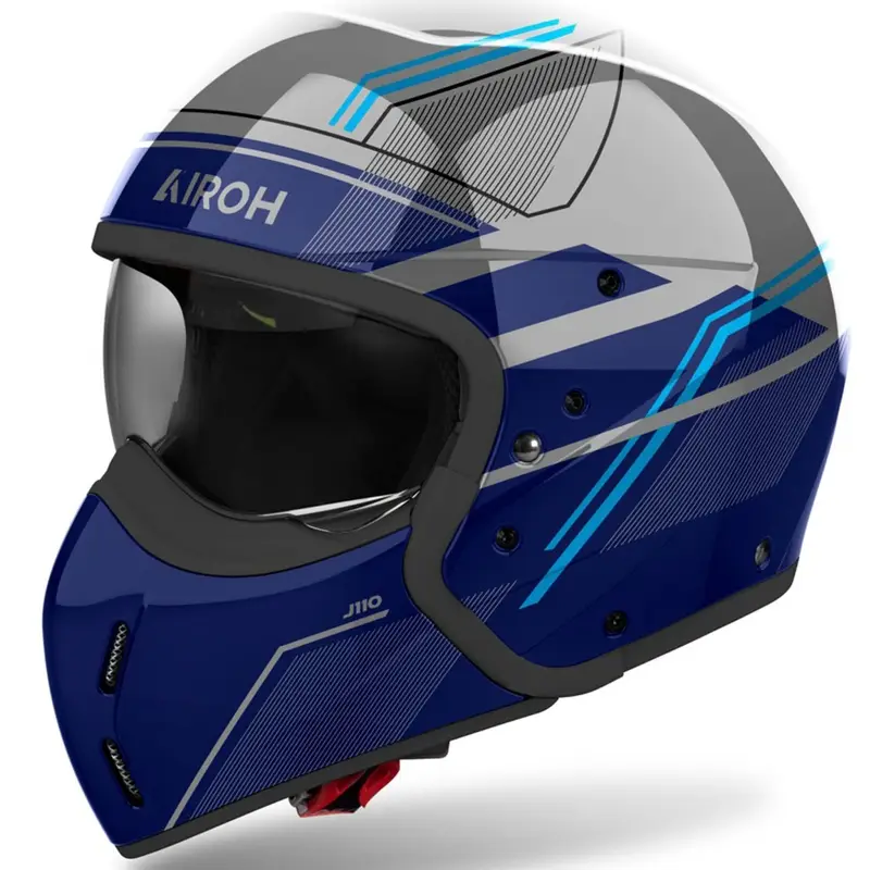 Aktuální Modulární helma na motorku Airoh J110 Slim lesklá modrá