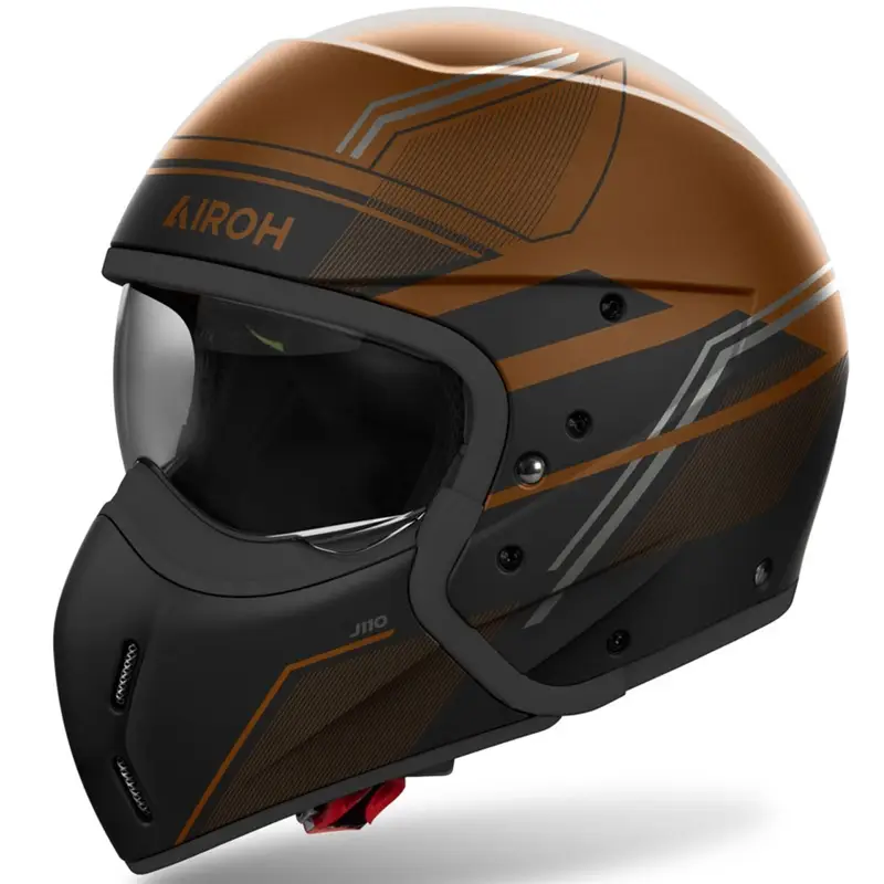 Akční Nabídka Modulární helma na motorku Airoh J110 Slim lesklá bronzová