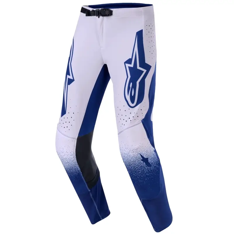 Cenově Výhodný Motokrosové kalhoty Alpinestars Supertech Scenz světle šedo-tmavě modré