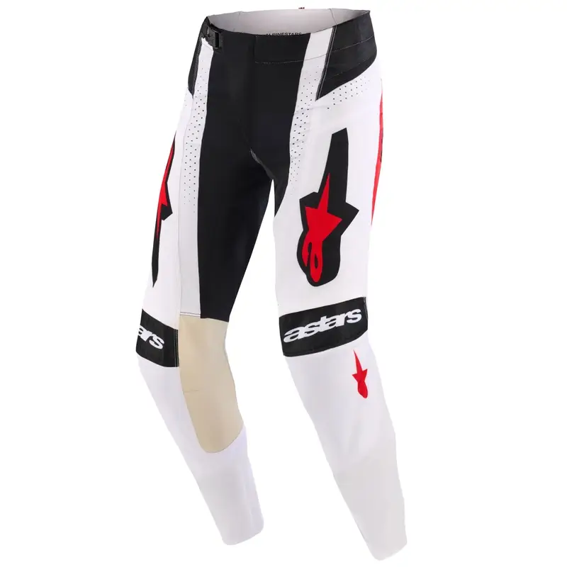 Motokrosové kalhoty Alpinestars Techstar Knif černo-bílo-modro-červené Akce