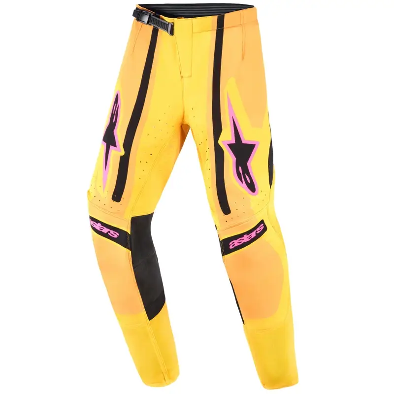 Dětské motokrosové kalhoty Alpinestars Techstar Nomur oranžovo-žluto-růžové Expresní Doručení