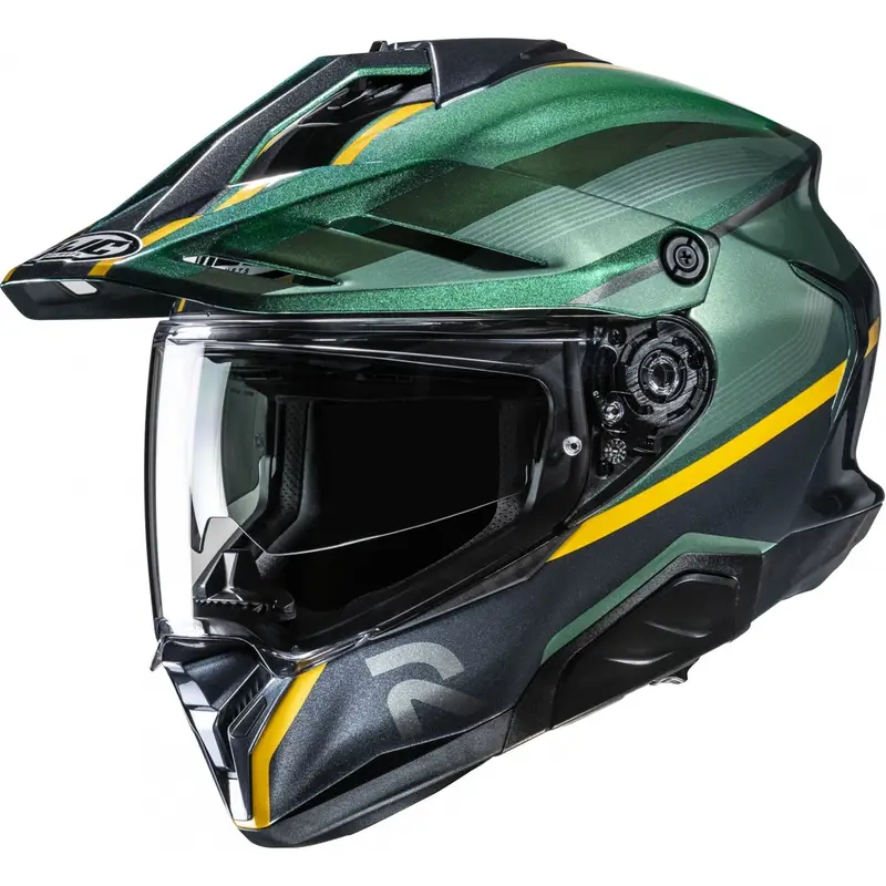 Nejprodávanější Enduro helma na motorku HJC RPHA 60 Arbre MC4 zeleno-černo-žlutá