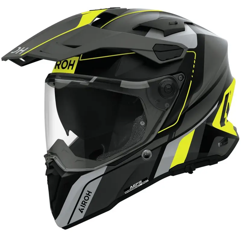 Enduro helma Airoh Commander 2 Skip matná žlutá Originální
