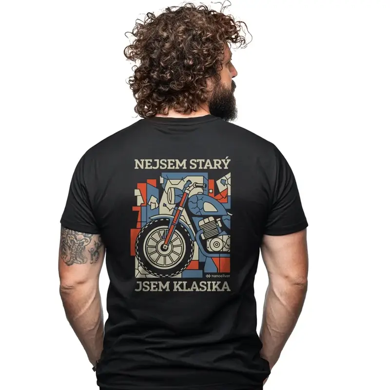 Sleva Funkční tričko nanosilver® JSEM KLASIKA černé