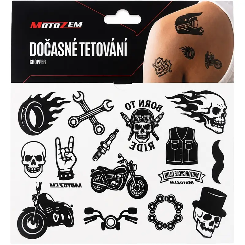 Dočasné tetování MotoZem Chopper Top Prodej