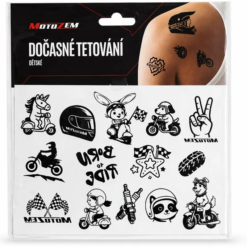 Dočasné tetování MotoZem Dětské Tovární Cena