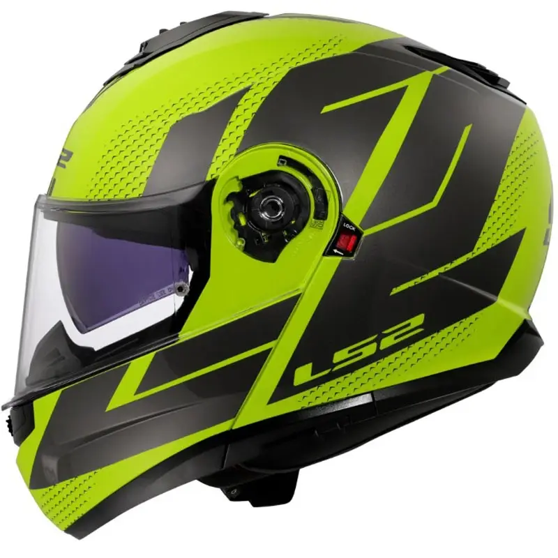 Cenový Hit Vyklápěcí helma LS2 FF908 Strobe II Code lesklá fluo žluto-černá