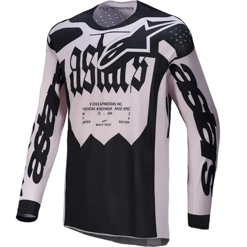 Víkendová Akce Motokrosový dres Alpinestars Techstar limitovaná edice Wolf Dust pískovo-černý