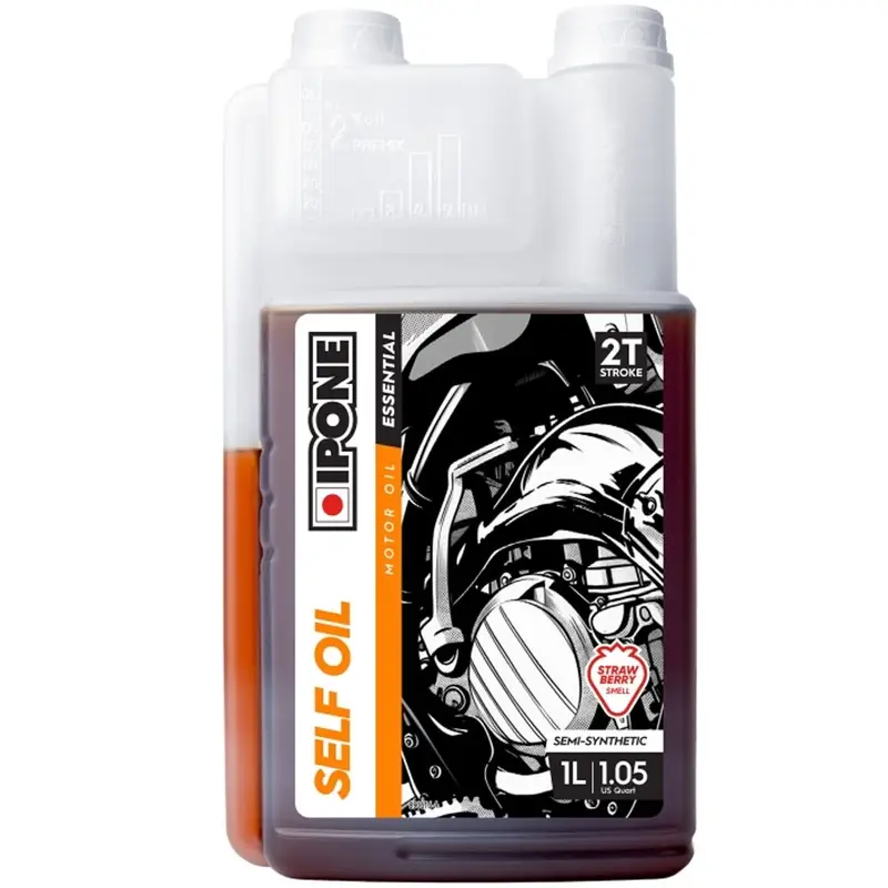 Olej do benzínu Ipone Self Oil 2T s dávkovačem 1 l jahodový Pouze Dnes