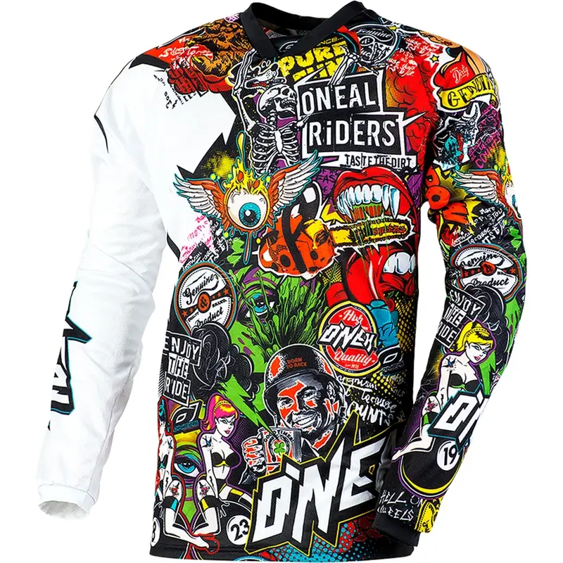 Motokrosový dres O'Neal Mayhem Crank černo-multi color Přímo Od Výrobce