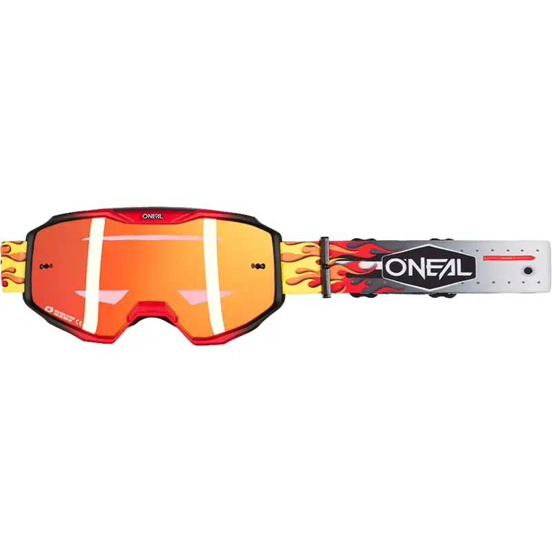 Motokrosové brýle O´Neal B-10 HR multi color (iridiově červené plexi) Bezpečná Platba