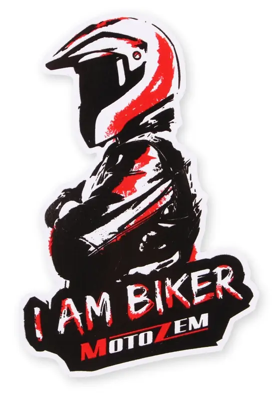 Výhodná Nabídka Nálepka MotoZem I Am Biker - Man maxi