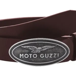 Objednat Nyní Kožený moto opasek se sponou Moto Guzzi hnědý