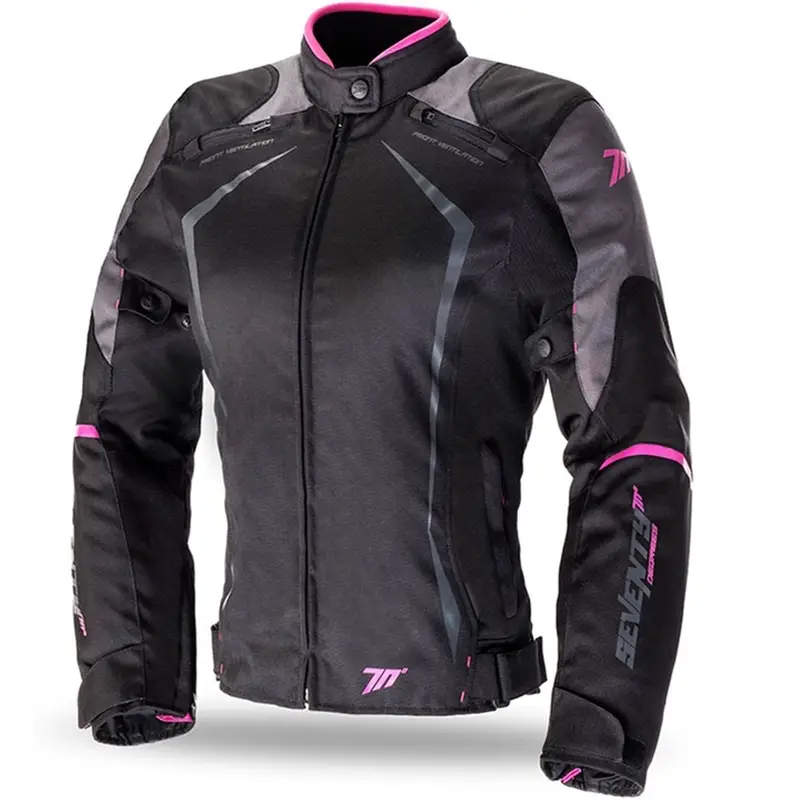 Objednat Nyní Dámská bunda na motorku SEVENTY DEGREES SD-JR49 černo-růžová