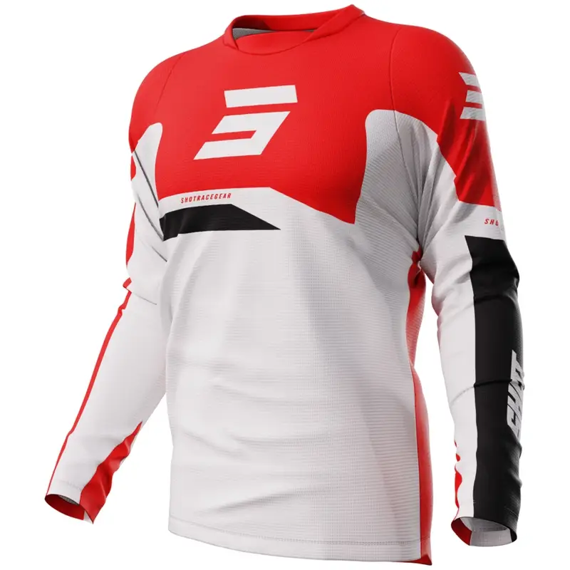 Motokrosový dres Shot Devo Star červený výprodej Finální Výprodej