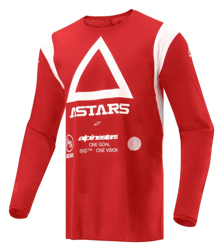 Motokrosový dres Alpinestars Techdura fluo červený Akční Nabídka