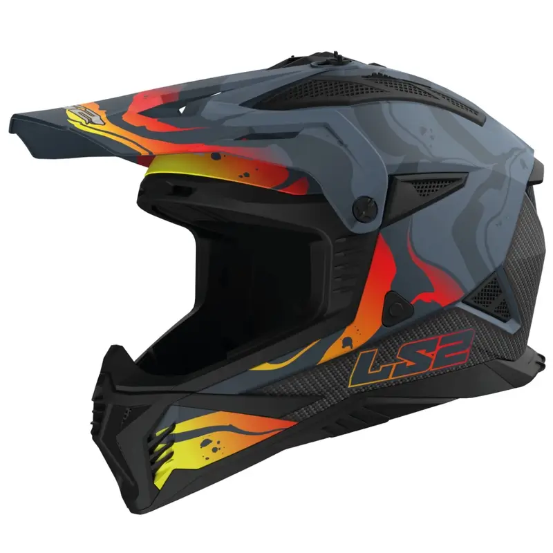 Motokrosová helma LS2 MX708 Fast II Wash tmavě šedá Sleva