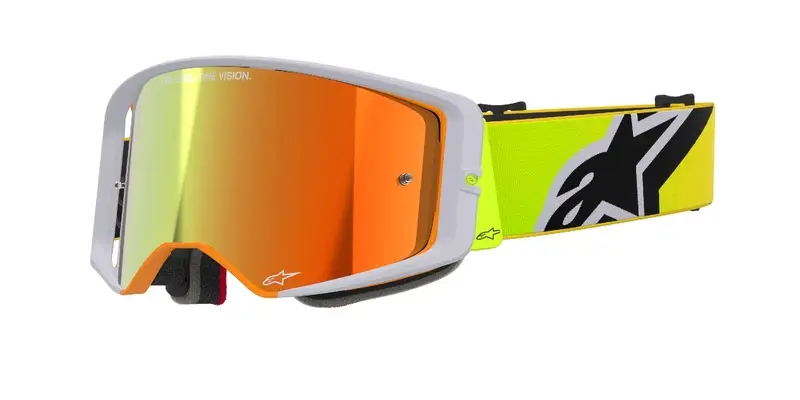 Nejprodávanější Motokrosové brýle Alpinestars Supertech Corp fluo žluto-šedé se zrcadlovým červeným zorníkem