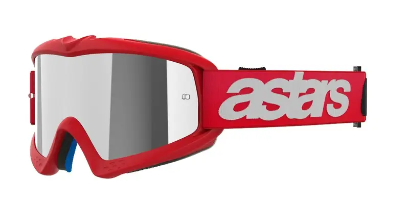 Dětské motokrosové brýle Alpinestars Vision Youth Blaze červené se zrcadlovým stříbrným zorníkem Objednat Nyní