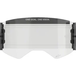 Náhradní sada Alpinestars Roll-Off Wide Vision k brýlím Supertech čiré plexi s čepy pro strhávací slídy Originální