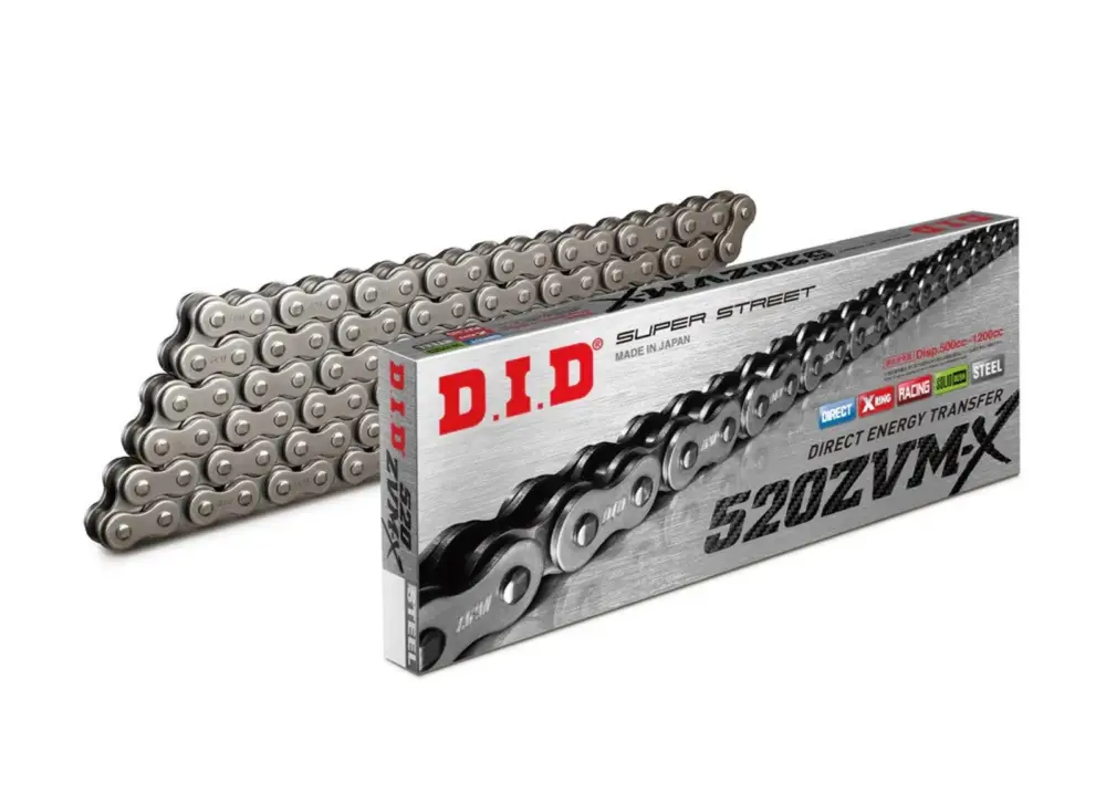 ZVM-X série X-Kroužkový řetěz D.I.D Chain 520ZVM-X 112 článků Odeslání Ihned