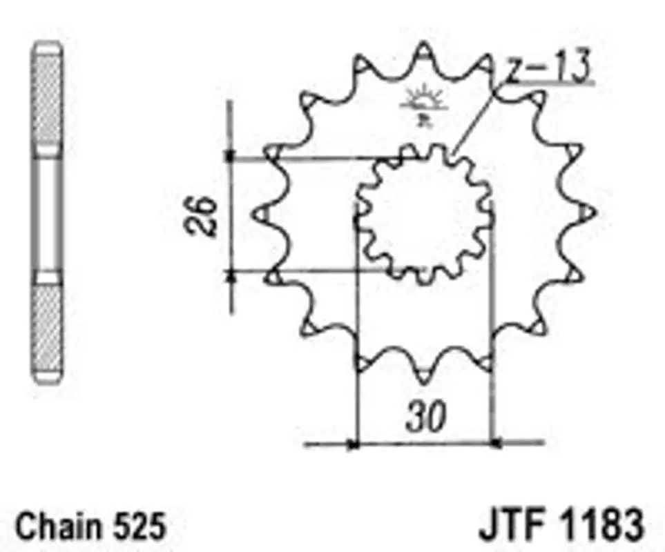 Řetězové kolečko JT JTF 1183-17 17 zubů, 525 Kup Teď
