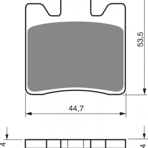 Brzdové destičky GOLDFREN 326 S3 (1 set = 4 pcs) Expresní Doručení
