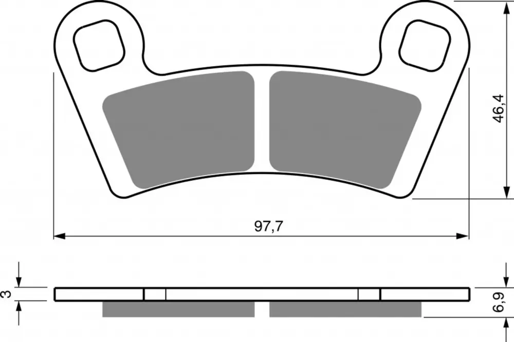 Horká Nabídka Brzdové destičky GOLDFREN 343 S33 OFF-ROAD FRONT