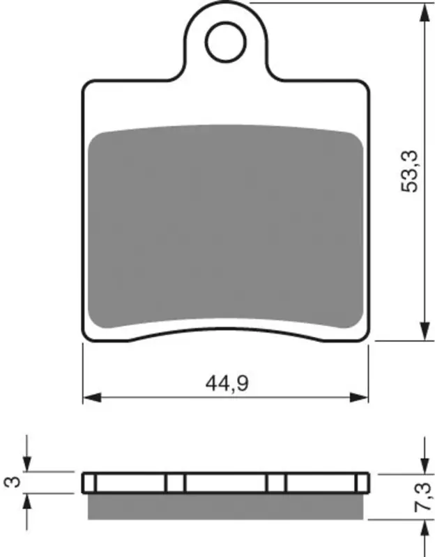 Akce Brzdové destičky GOLDFREN 367 S3 (1 set = 4 pcs)