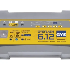 Nejprodávanější nabíječka GYSFLASH 6.12 s funkcí CAN-BUS 12 V, 125 Ah, 6 A