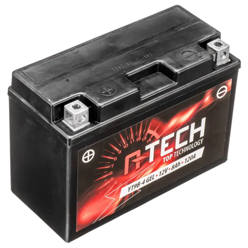 baterie 12V, YT9B-4 GEL, 8Ah, 120A, bezúdržbová GEL technologie 150x68x105, A-TECH (aktivovaná ve výrobě) Super Cena