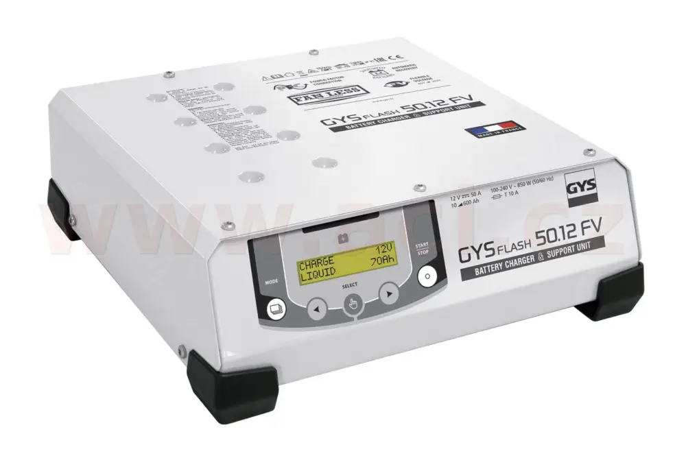 Akční Cena nabíječka GYSFLASH 50-12 HF FV 12 V, 10-600 Ah, 50 A