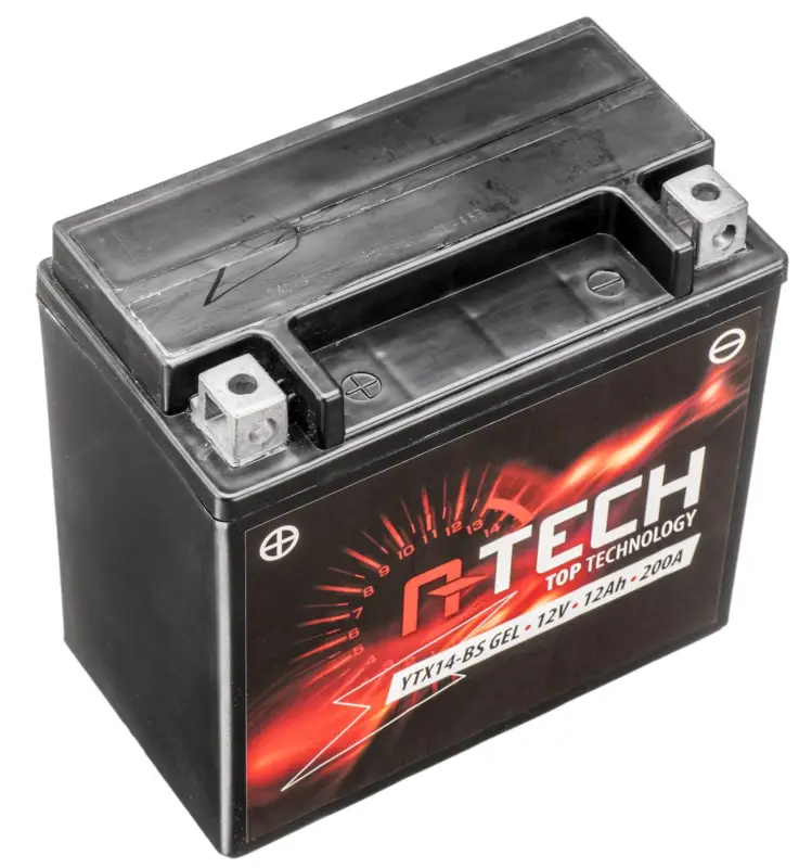 baterie 12V, YTX14-BS GEL, 12Ah, 200A, bezúdržbová GEL technologie 150x87x145, A-TECH (aktivovaná ve výrobě) Rychlé Dodání