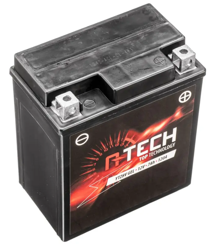 Levný baterie 12V, YTZ8V GEL, 7Ah, 120A, bezúdržbová GEL technologie 113x70x130 A-TECH (aktivovaná ve výrobě)
